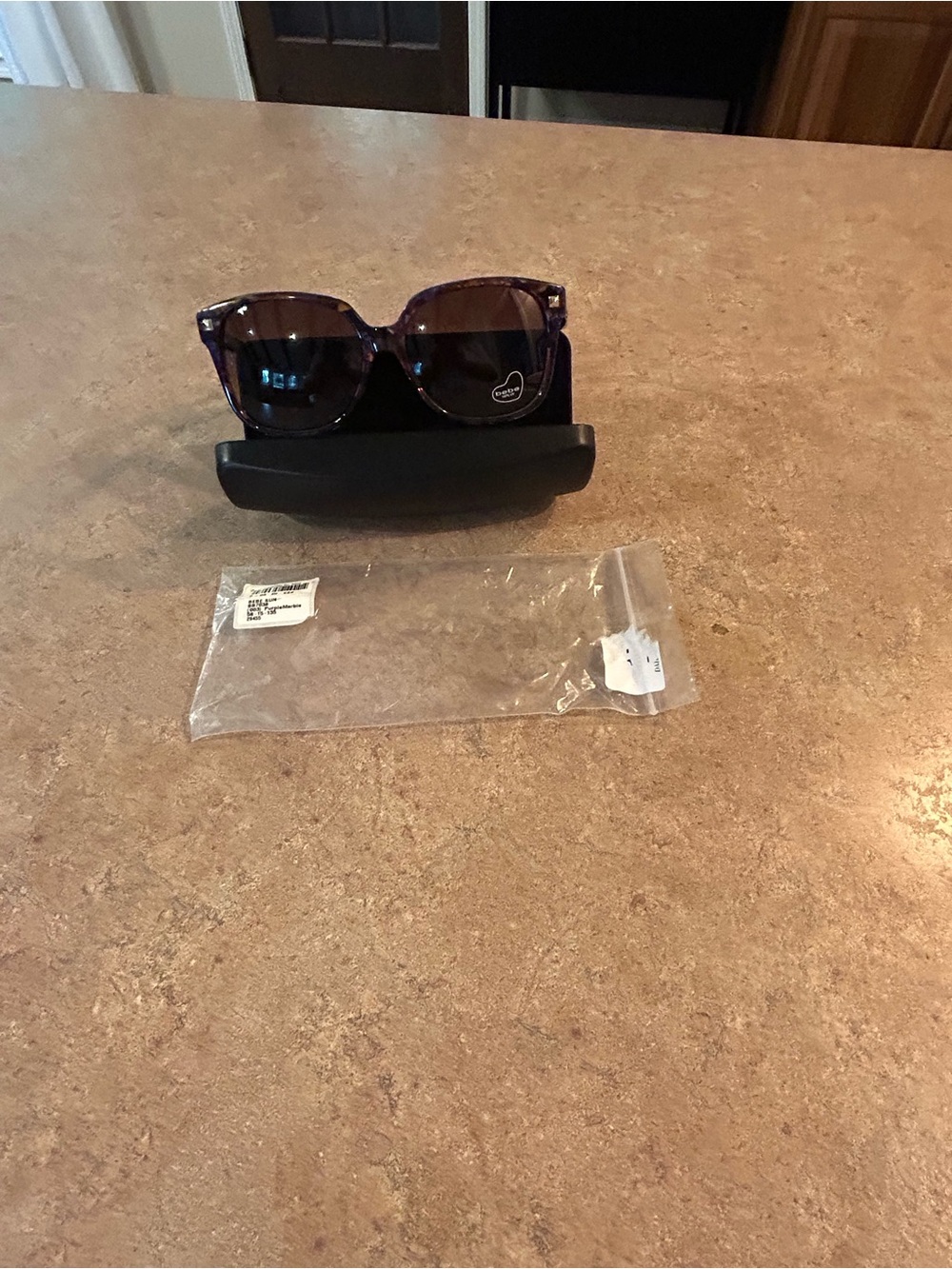 bebe Purple Sunglasses with Dark Lenses